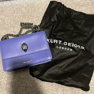 Purple Kurt Geiger Bag with dust bag.